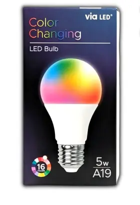 049696708562 VIA LED Changing Bulb Pack #2