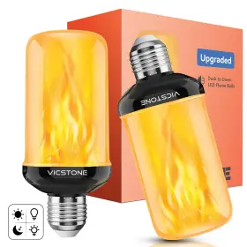 VCFBDD-HEIDI2 VICSTONE Dusk Dawn Led Flame Light Bulbs Pack