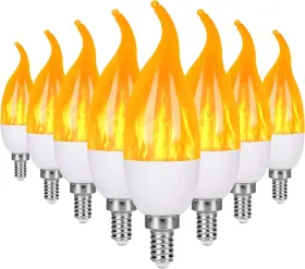 VCFBE12-LW-8 VICSTONE Led Flame Light Bulbs Candelabra Base