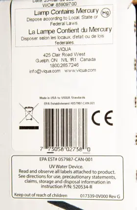 846830075340 VIQUA Uv Lamp #3
