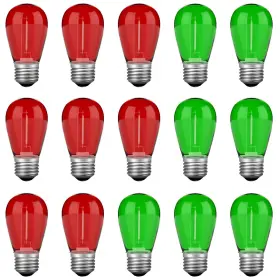 709930546434 VISTERLITE Christmas Light Bulbs Shatterproof Fo
