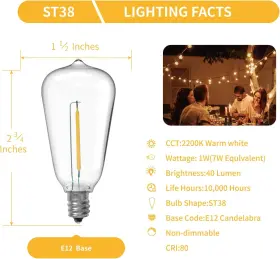VST381W22K25P VISTERLITE Led Light Bulbs Shatterproof #2