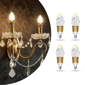 B0DBQY67G8 VIZBMYR Pack Crystal Led Light Bulbs Base