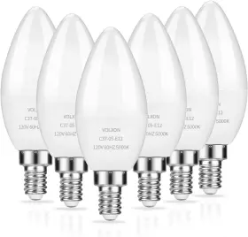 744759298140 VOLXON Led Candelabra Bulbs Ceiling Fan Light