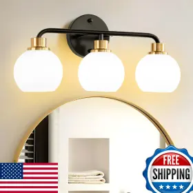 B0DG3125BP WATYO Light Bathroom Vanity Fixtures Milk