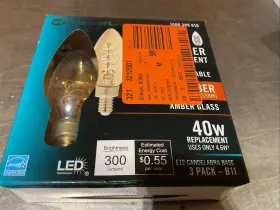 1006305818 WCOSMART Ecosmart Candelabra Bendy Filament Led