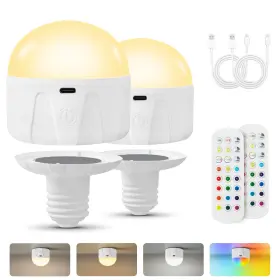 WPLB02W1 WEABOOPRE Rechargeable Light Bulbs Lamps Sconces Bat