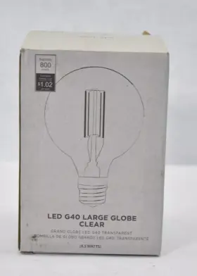 7942833 WEST ELM Led Globe Light Bulb Transparent