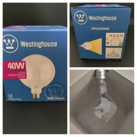 03101 WESTINGHOUSE Globe Light Bulb Base