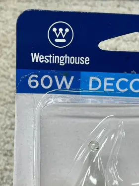 03775 WESTINGHOUSE Candelabra Base Bulbs Flame Tip #3