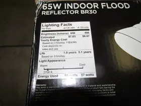 05102 WESTINGHOUSE Pack Reflector Flood Bulbs Base #3