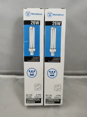 06130 WESTINGHOUSE Double Fluorescent Pin Bulb Pack