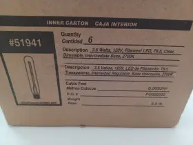 5194100 WESTINGHOUSE Dimmable Filament Led Bulb Box #3