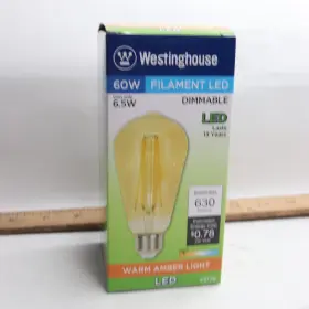5317800 WESTINGHOUSE Led Light Bulb Dimmable Amber Filament