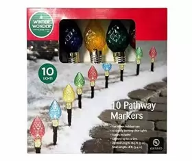 680474153480 WINTER WONDER LANE Light Bulb Pathway Markers