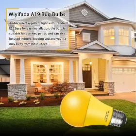742686421235 WIYIFADA Led Bug Light Bulbs Pack Amber Up #3