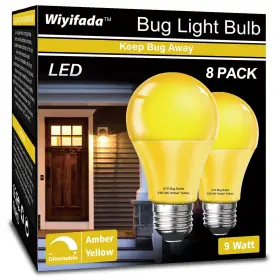 742686421235 WIYIFADA Led Bug Light Bulbs Pack Amber Up