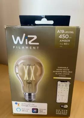 556050 WIZ Filament Amber Dimmable Smart Led Light Bulb