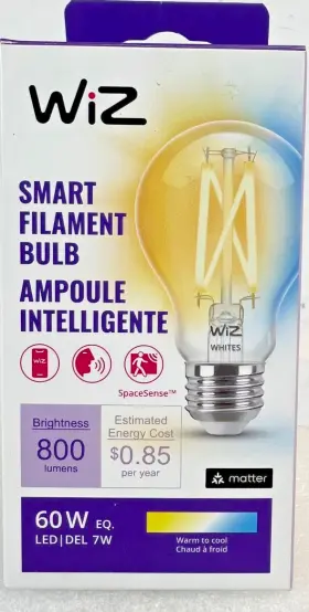 603910 WIZ Tunable Filament Led Smart Bulb #3