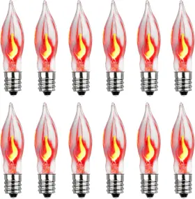 711181359107 WXUEAN Christmas Flicker Flame Light Bulbs Pack