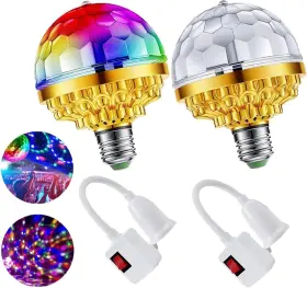 798842757649 XGHJ Colorful Rotating Magic Ball Disco Light