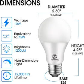 744759645289 YANKON Energetic Led Light Bulb Dimmable #2
