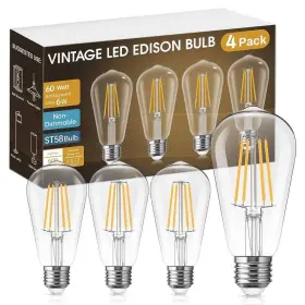 H-FB04004W6E26-4 YANSUN Led Edison Bulb