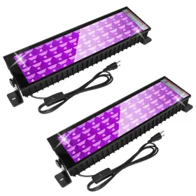 100W YCPONGGON Pack Led Light Bar Blacklight Cord Plug Switch