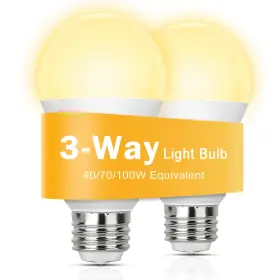 Yochoice Jd-xic-3way-a19 3 Way Light Bulbs 40 70 100w Equivalent Led Dimmable A19 Three Bul