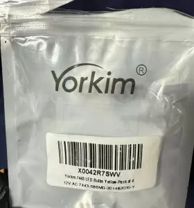 7443 YORKIM Amber Led Bulb Pack #3