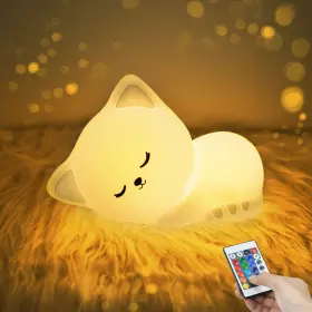B08KG8Y9S4 YOTOZU Cat Lamp Kitty Night Light Usb Rechargeable