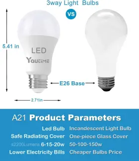 704619836714 YOUTIME Led Light Bulbs Incandescent #2