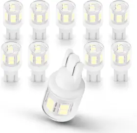 Ziomitus 744110049428 10pcs Bright T10 921 922 912 194 168 906 2825 Led Bulbs For 12v Rv Tralier Inter
