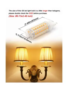 G9-88 ZIOMITUS Flicker Led Bulbs Dimmable Halogen #2