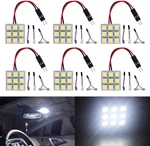 Ym E-bright 6-pack Cool White 5050 9smd Led Panel Dome Light Auto Car Reading In. Fixed Price $14.99.