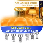 E12 Small Candelabra Base Amber Sleep Light Bulb Dimmable 1600k Blue .... Fixed Price $26.06.