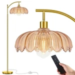 Gernehop Gold Floor Lamp For Living Room With Remote,unique Vintage Standing .... Fixed Price $86.73.