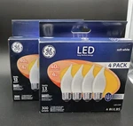 2 Pack -ge Led Soft White 40w 4.2w 300 Lumens-8 Bulbs -frosted Finish Dimmable. Fixed Price $14.99.