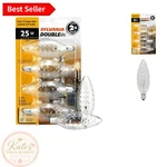 Sylvania Double Life 25w Chandelier Bulbs - 4 Pack Crystal Warm White Glow. Fixed Price $14.99.