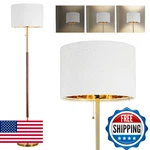 Lalisu Wood Floor Lamp For Living Room Gold Traditional Farmhouse Lamps Mi. Fixed Price $93.93.