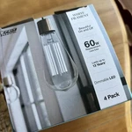 (4-pk) Feit Electric Filament Vintage Edison Led Light Bulb White St19 60w Nib. Fixed Price $18.50.