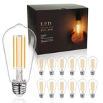 St58/st19 Vintage Led Edison Bulbs, Warm White 2700k, Dimmable 6w Ligh.... Fixed Price $39.19.