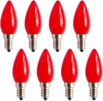 Lxcom Lighting E12 Bulb Red Led Color Candelabra Light Bulbs 1w 110v Tr. Fixed Price $21.01.