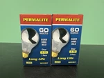 2 Pack Permalite L3076 60w A19 Silver Bowl Bulbs. Fixed Price $9.99.
