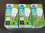 Lot Of 3 Great Value Led Bulb Dimmable Soft White Medium Base A19 7w Equiv 60w. Fixed Price $20.00.