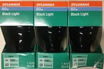 New! Nice! 3-pack Sylvania Blacklight Black Light Bulbs 60w 1000 Hrs 125 Volts. Fixed Price $11.97.