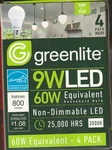 4 Pack 9w Led 60w Equivalent Bulb Non-dimmable A19 Light Bulbs 800 Lumens 3000k. Fixed Price $6.98.