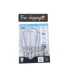 (4-pk)feit Electric White Filament Daylight Led Light Bulb St19 60w-5000k. Fixed Price $18.00.