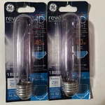 2 Pack Ge 48707 Reveal Hd T10 40w Clear Tubular Appliance Light Bulb 290 Lumens. Fixed Price $29.99.