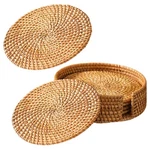 Coffee Table Coasters Light Brown For Restaurants 1 Set 6 Pieces. Fixed Price $20.67.